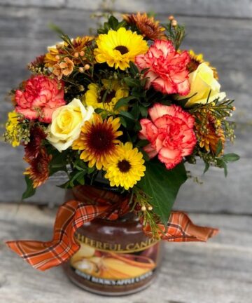 Seasonal Candle Arrangement